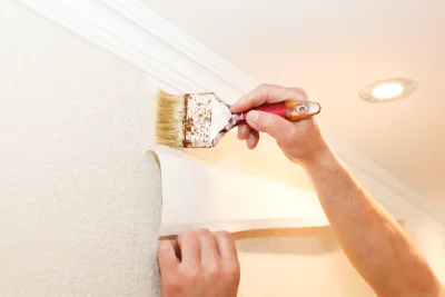 Pose de papier peint à Gimeux — revêtements muraux et toiles de verre